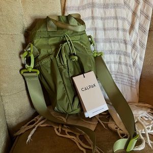 Calpak Water Bottle Holder Palm Green NWT